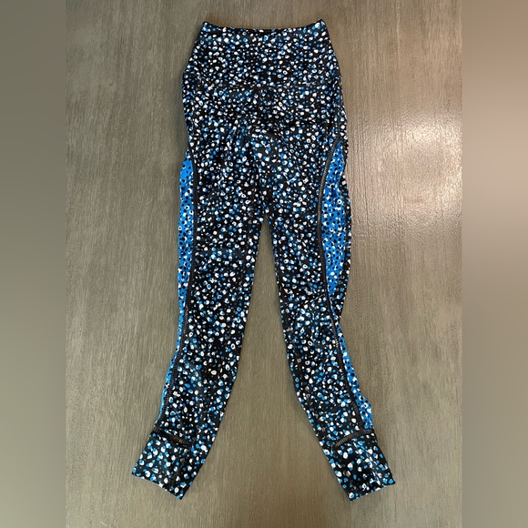 Beyond Yoga Droplets Midi Leggings Black Blue S - Picture 3 of 11